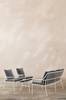 BOLONIA loungemøblement - 4 deler Hvit/mørk grå pute