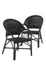 SULAWESI käsinojalliset tuolit, 2/pakk. Black mdf/ metal