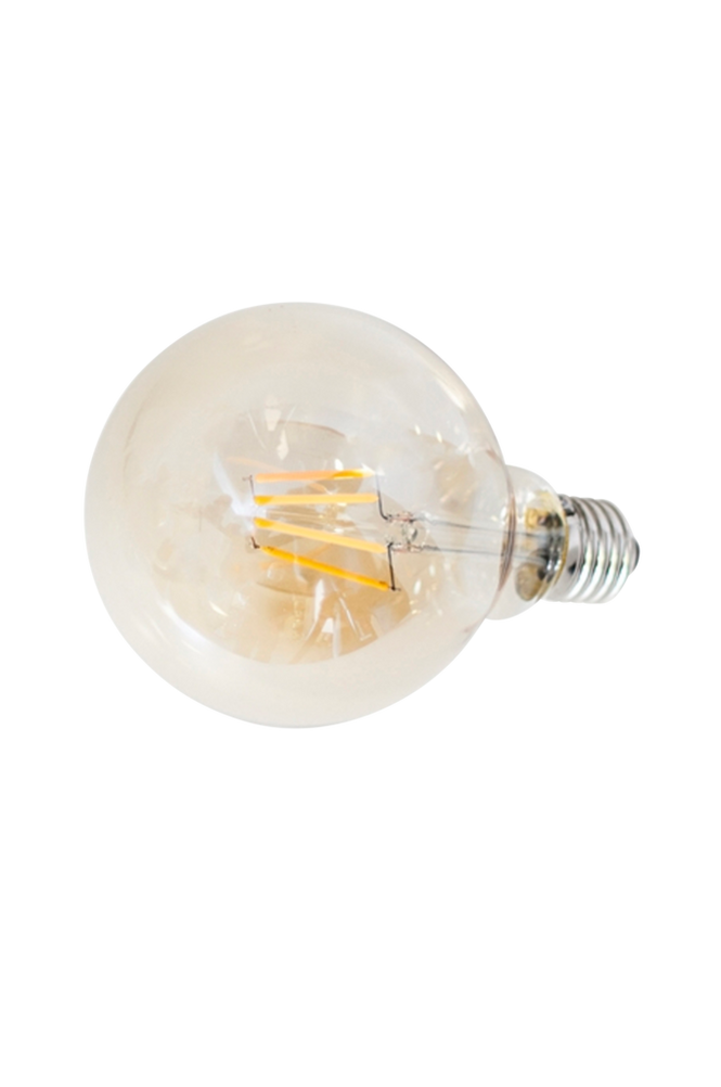 Filament dekorationslampa LED dimbar glob E27 4W ø 125 mm amber Amber