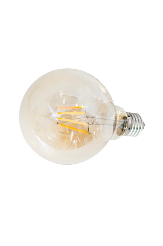 Filament dekorationslampa LED dimbar glob E27 4W ø 125 mm amber