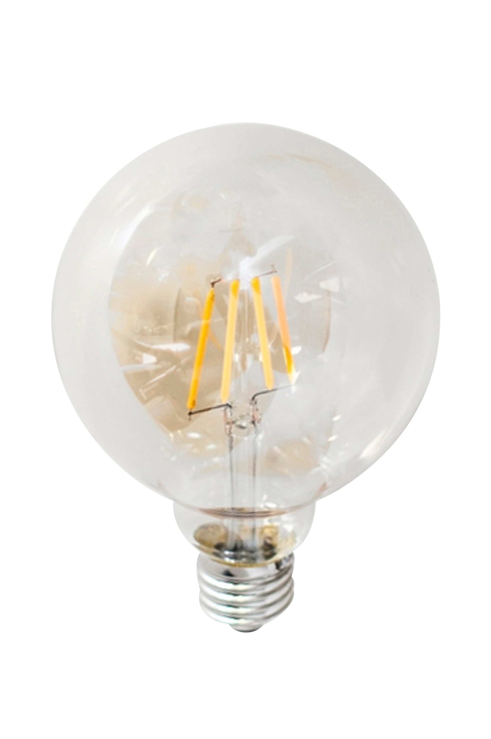 Filamenttikoristelamppu LED, himmennettävä pallolamppu, E27, 4 W, ø 95 mm, meripihka