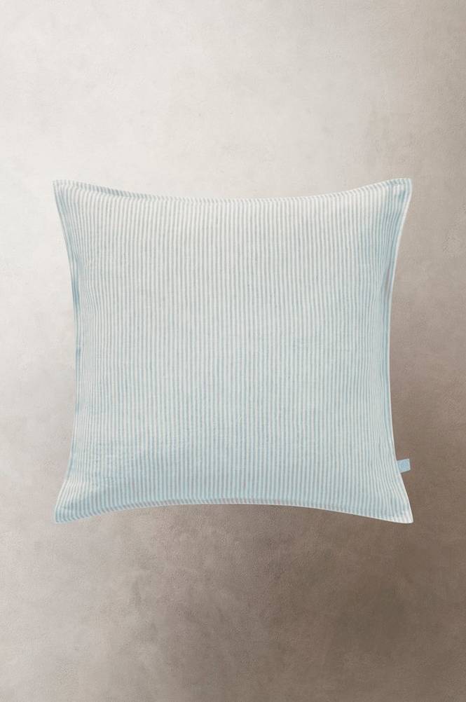 ALINA kuddfodral 50×50 cm Blå/naturvit