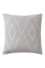 JIRO tyynynpäällinen 50x50 cm Luonnonvalkoinen/indigonsininen