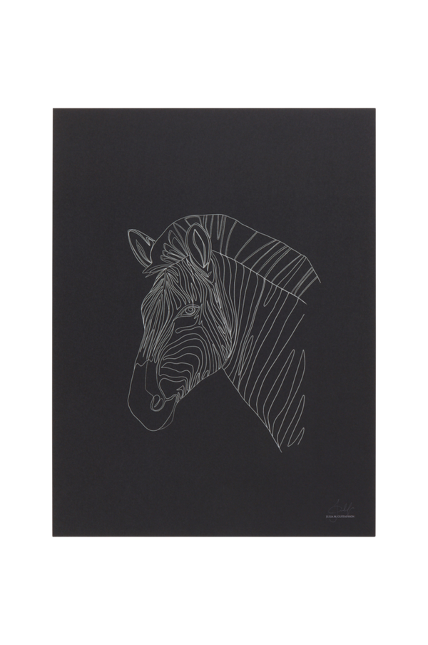 Bilde av ZEBRA PORTRAIT poster 30x40 cm - 1
