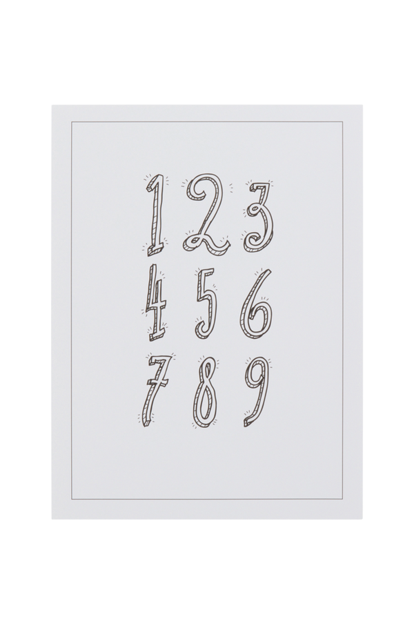 Bilde av NUMBERS poster 30x40 cm - 1
