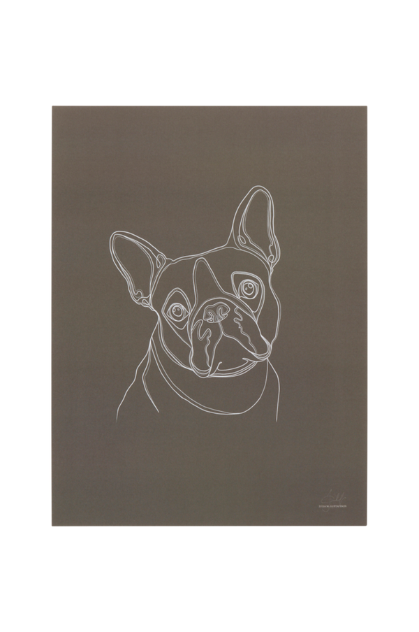 Bilde av BULLDOG PORTRAIT poster 30x40 cm - 1
