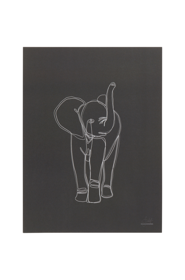 Bilde av ELEPHANT PORTRAIT poster 30x40 cm - 1
