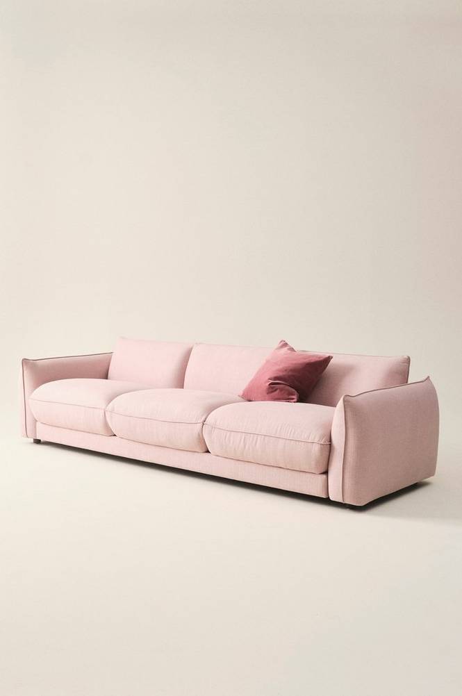MOLTON soffa 3-sits Rosa