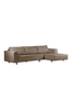 MATARA sofa 3-seter - divan høyre Beige