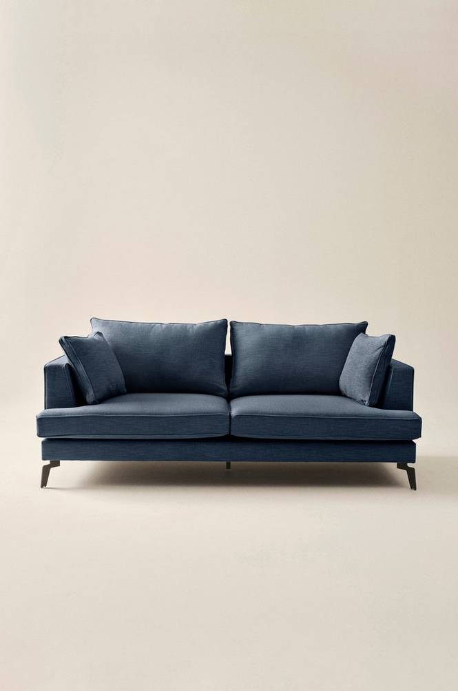 VILLACH soffa 3-sits Indigoblå