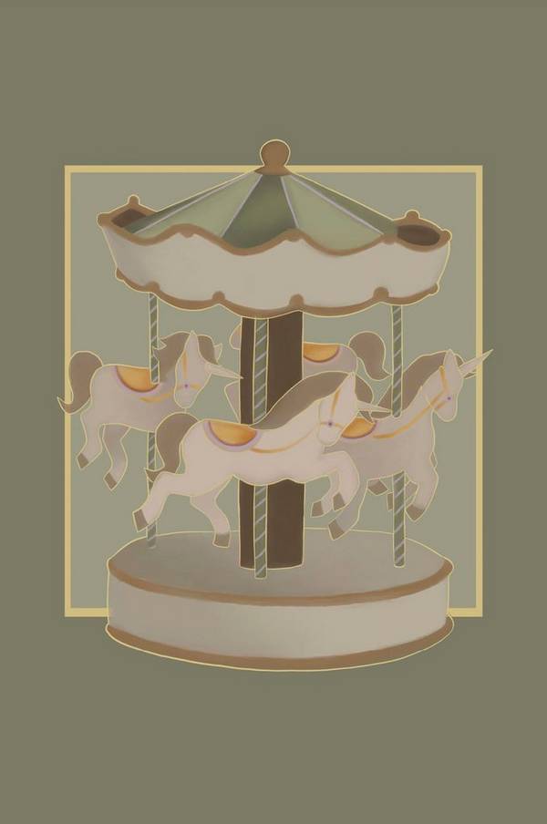 Bilde av MERRY-GO-ROUND poster 50x70 cm - 1
