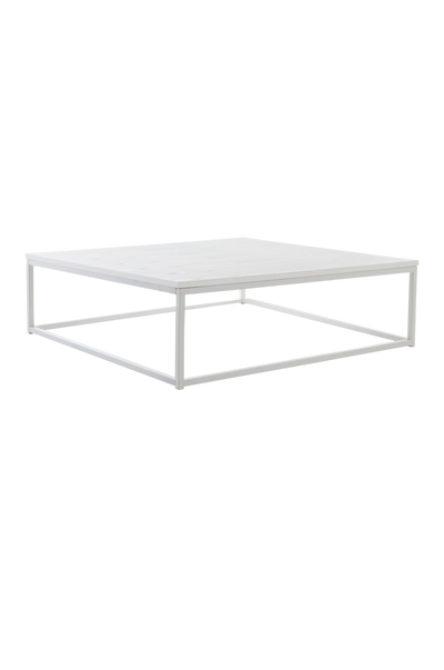 LYCKAN sofabord 100x100 cm - høyde 30 cm Hvit