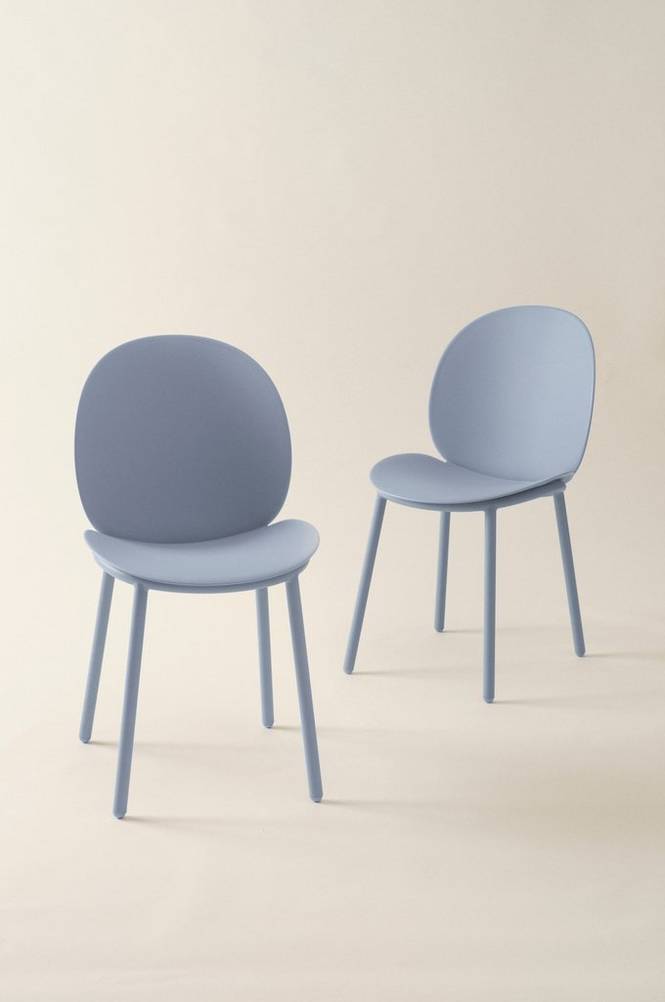 GLOMMEN stol 2-pack Ljusblå