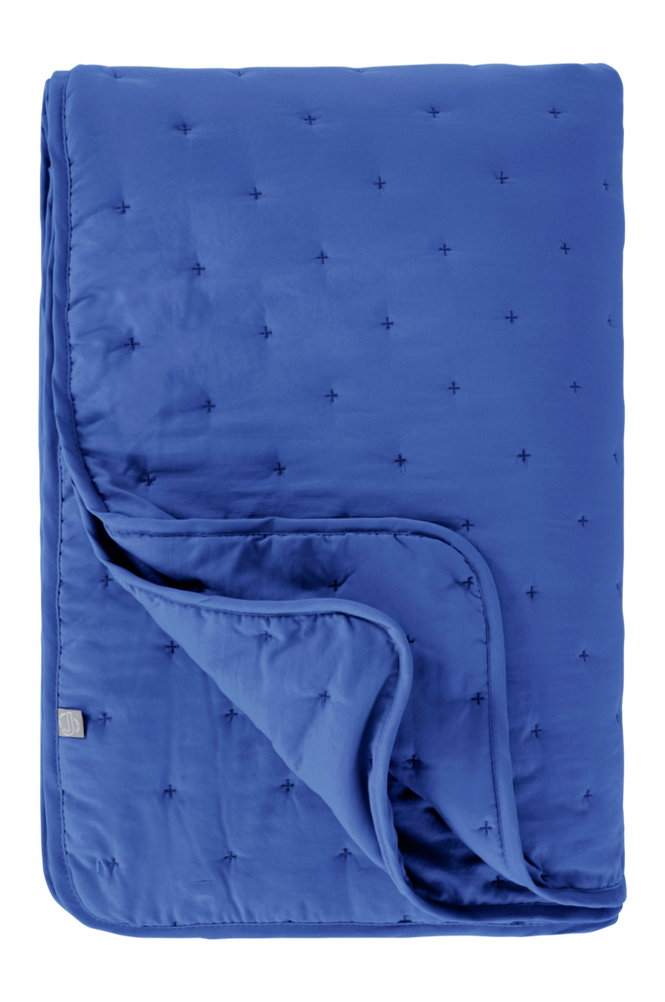 CALM överkast – enkelsäng 150×250 cm Klarblå