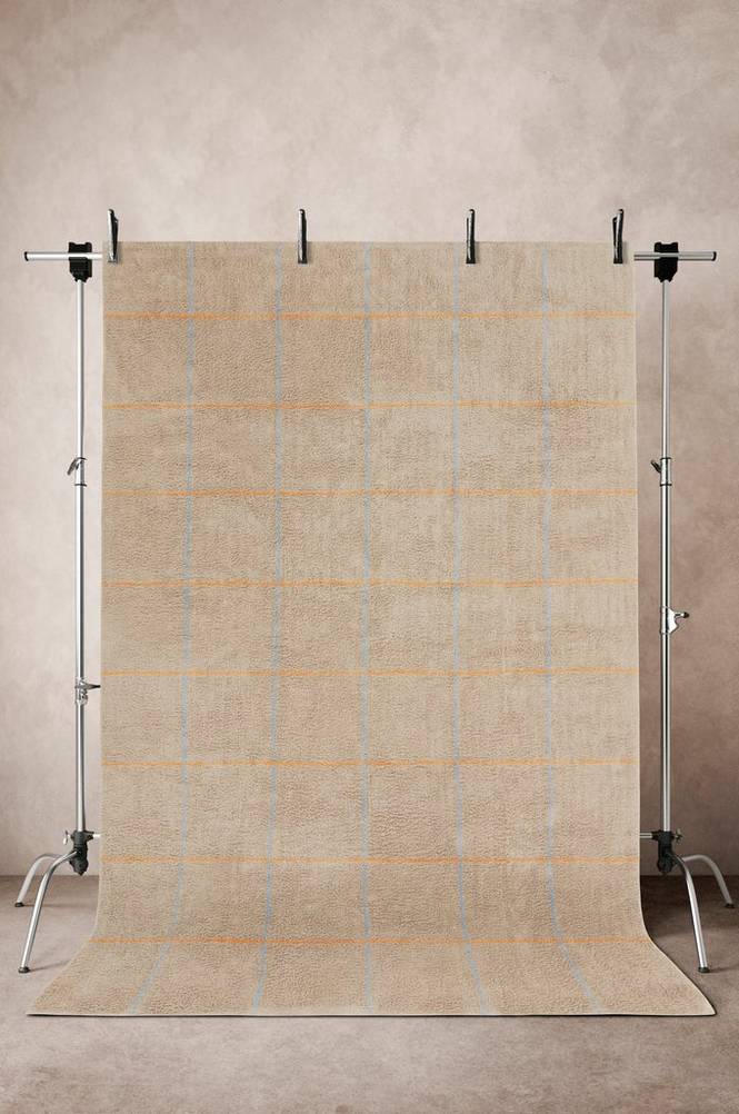 ODESSA bomullsmatta 200×300 cm Beige/gul/blå