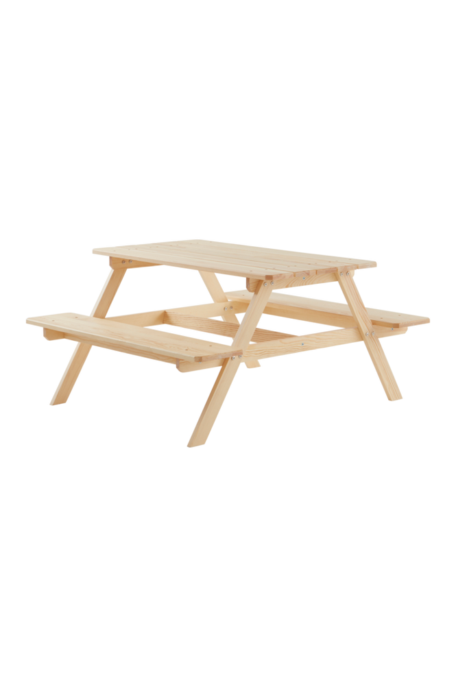 GIANNA MINI picknickmöbel – bord och två bänkar Natur