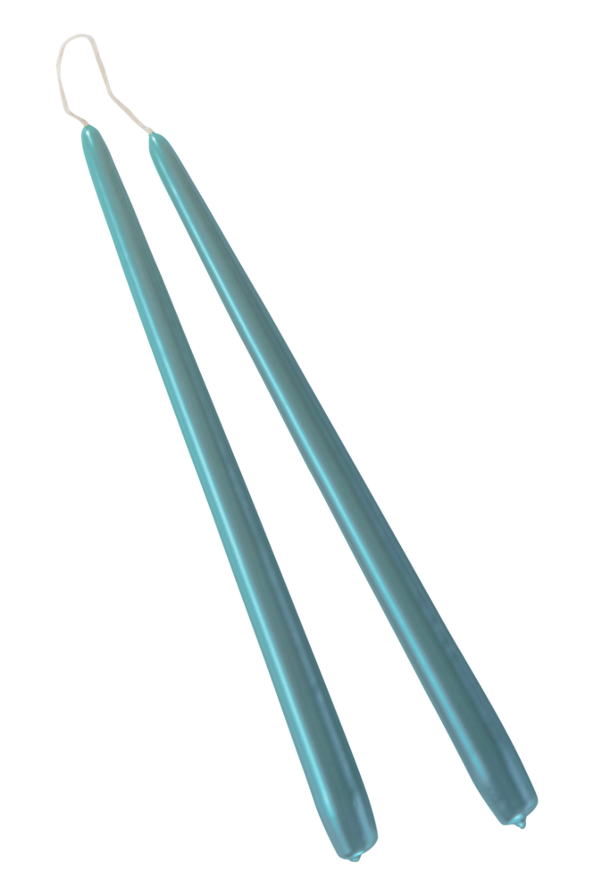 VICKAN PEARL antikljus 2-pack - höjd 35 cm  Duvblå