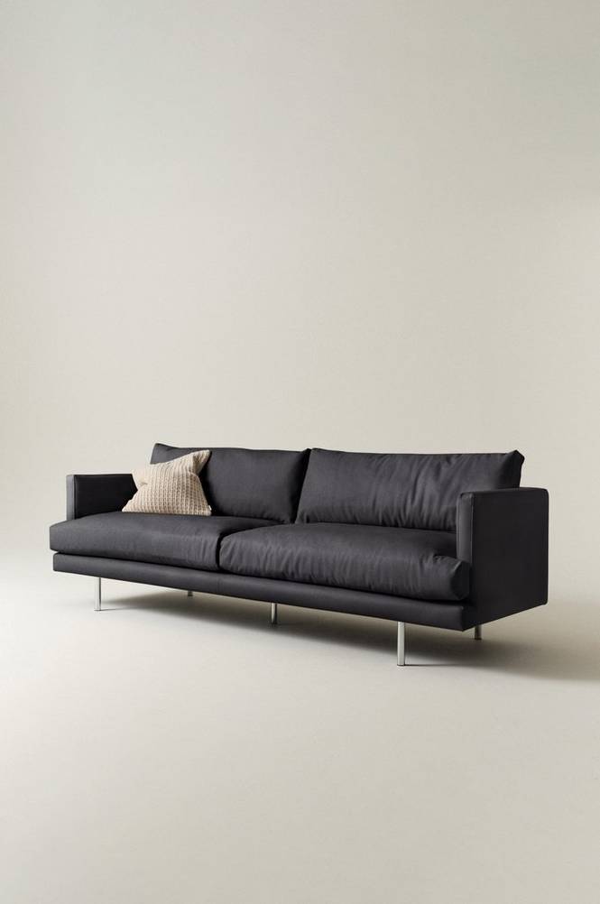 ANTWERPEN soffa 4-sits Svart