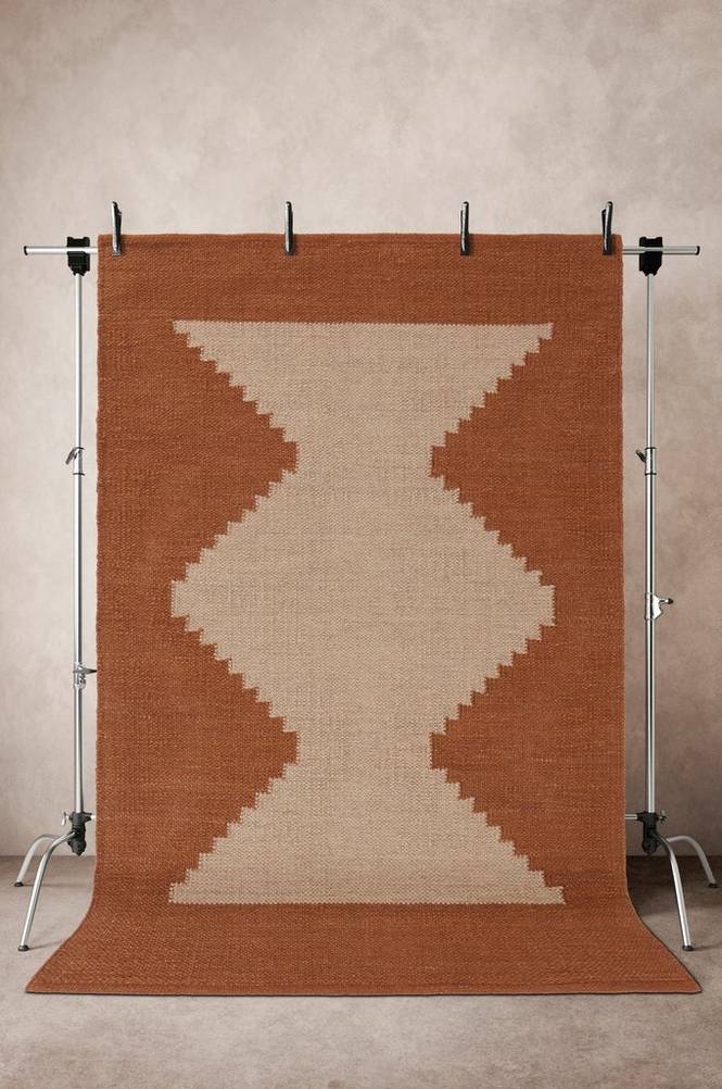 LOGIA bomullsmatta 200×300 cm Brun/beige