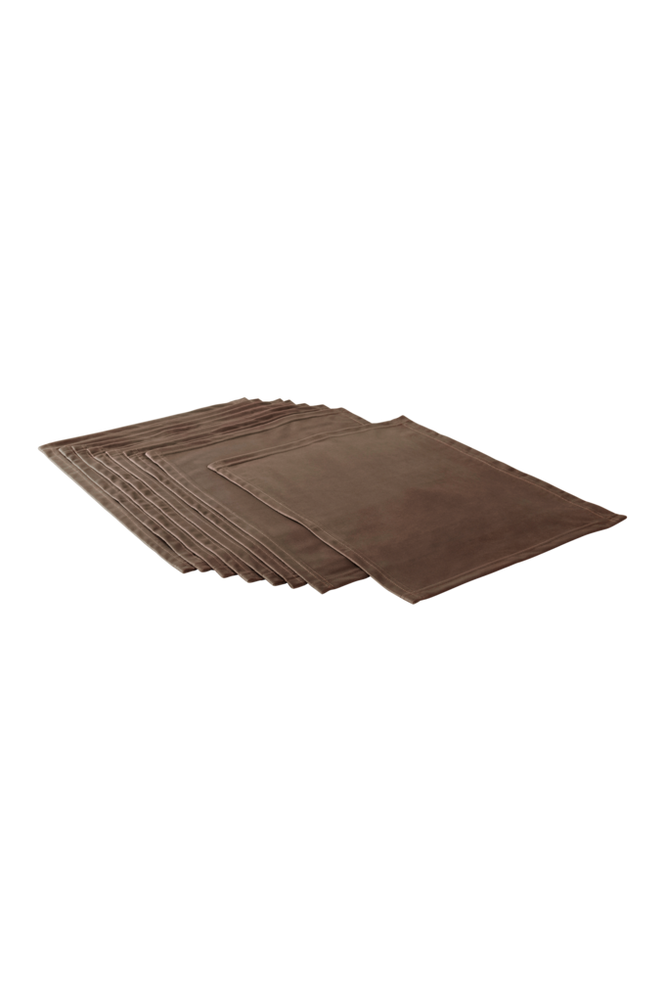 SAVANNAH RECYCLED bordstablett 8-pack Mörkbrun