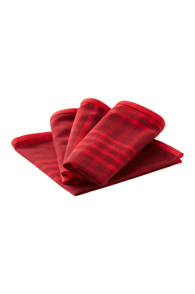 RUBI servett 4-pack Röd