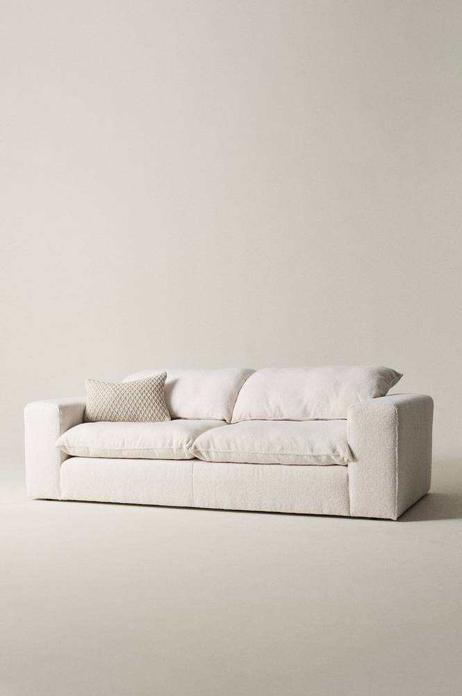 MELIDES soffa 3-sits Naturvit