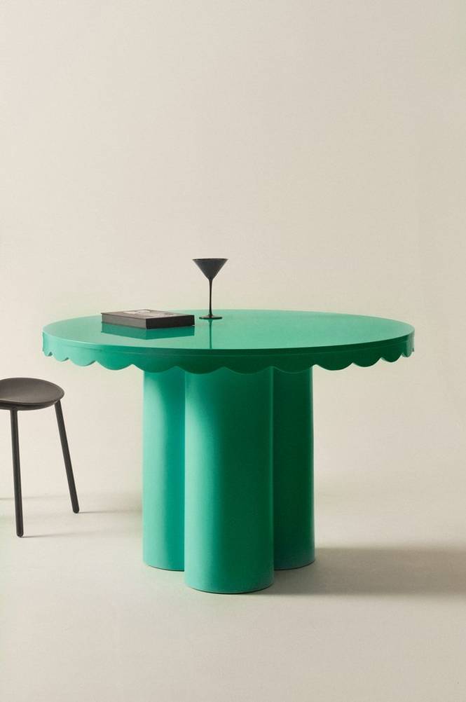 MERRILL matbord ø 120 cm Grön