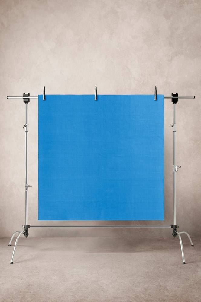 LAZZARO utomhusmatta 180×180 cm Blå