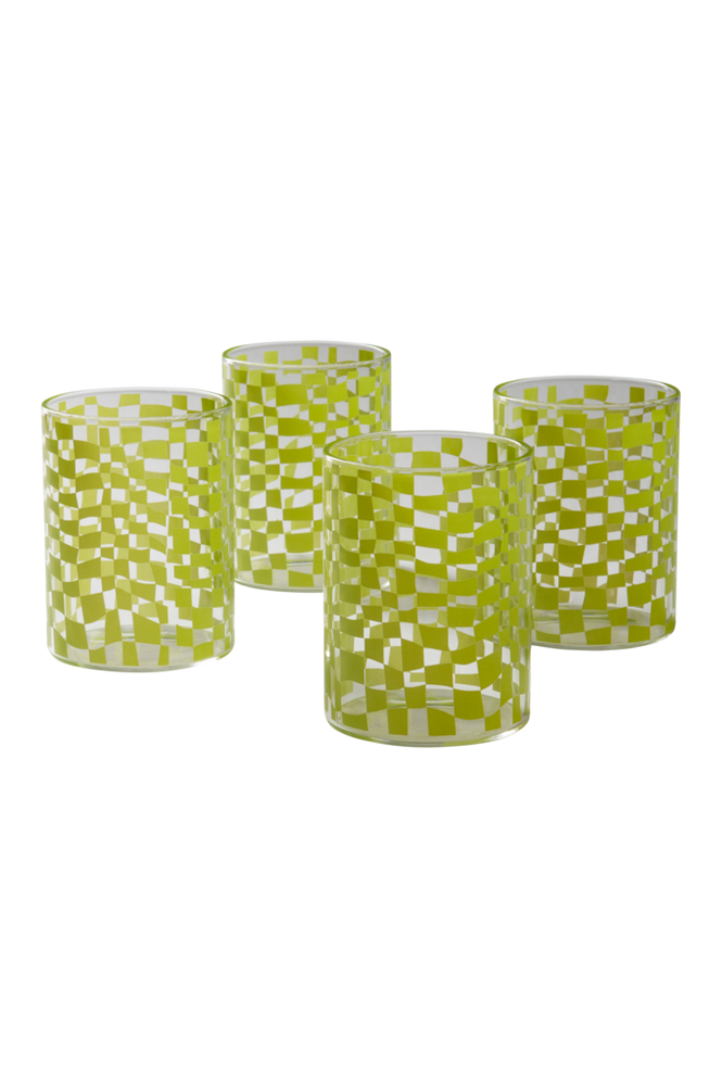 ARLO glas 4-pack Transparent/grön
