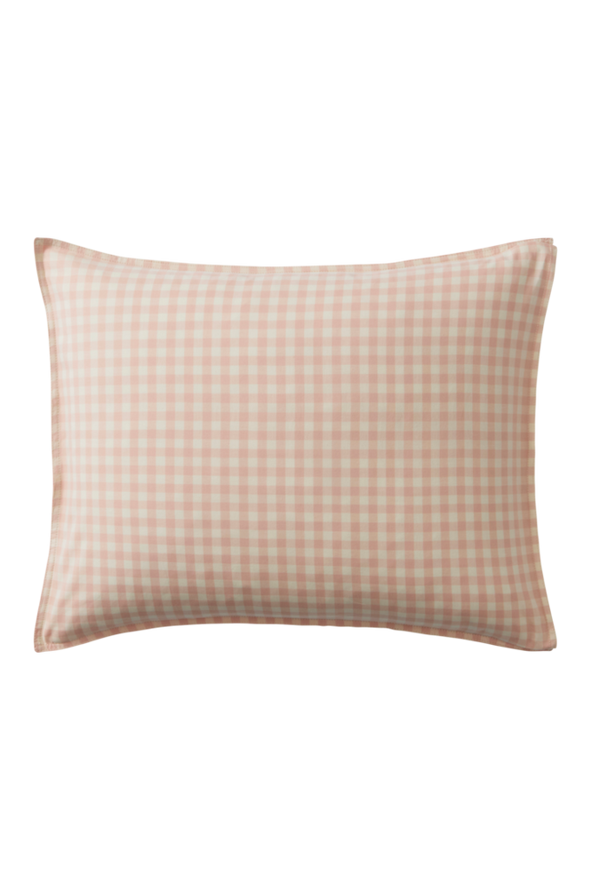 VERMONT örngott 60×50 cm – ekologisk Rosa/creme