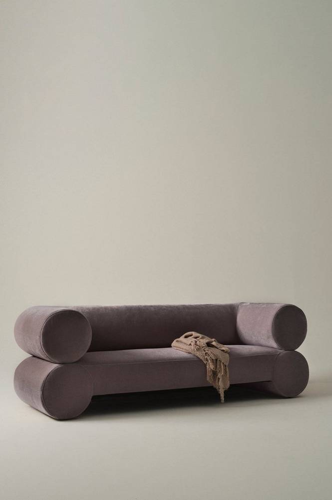 HARTSDALE soffa 3-sitts Varm gråbrun