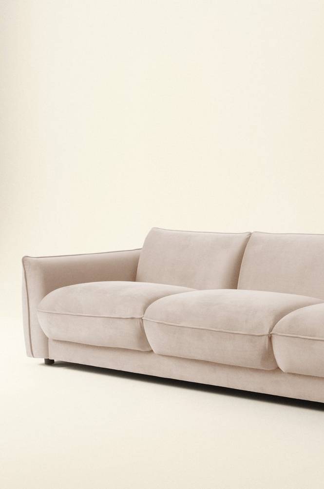 MOLTON soffa 3-sits Ljusbeige