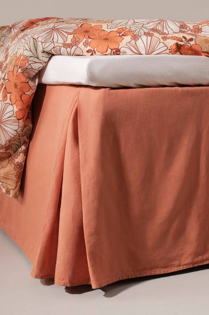 HANNAH sängkappa 60 cm Bränd orange