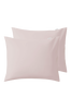 ZACK SATIN örngott 60x50 cm 2-pack - ekologisk Blekrosa