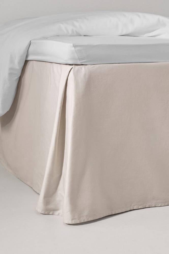 ZACK SATIN sängkappa 60 cm – ekologisk Beige