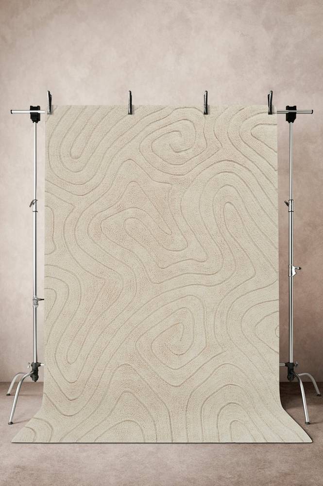 SHIV bomullsmatta 200×300 cm Ljusbeige