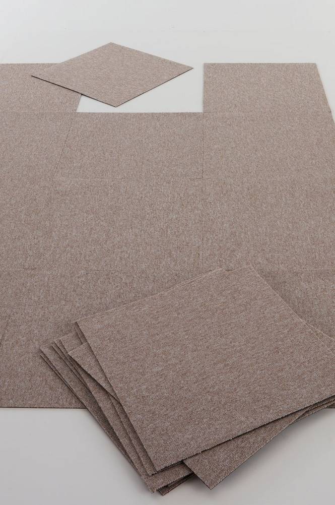 SIERRA TILE textilplatta heltäckningsmatta 20-pack Beige