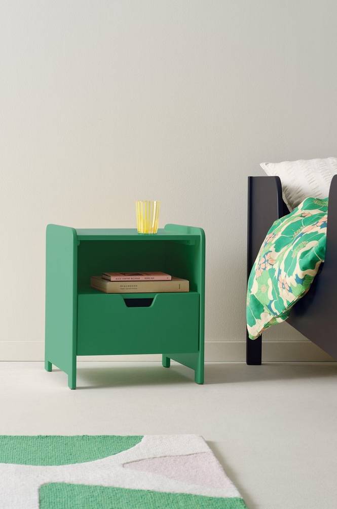 CAMPO sängbord Ärtgrön