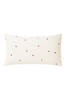 STRAWBERRY putevar 90x50 cm - økologisk Hvit/rød