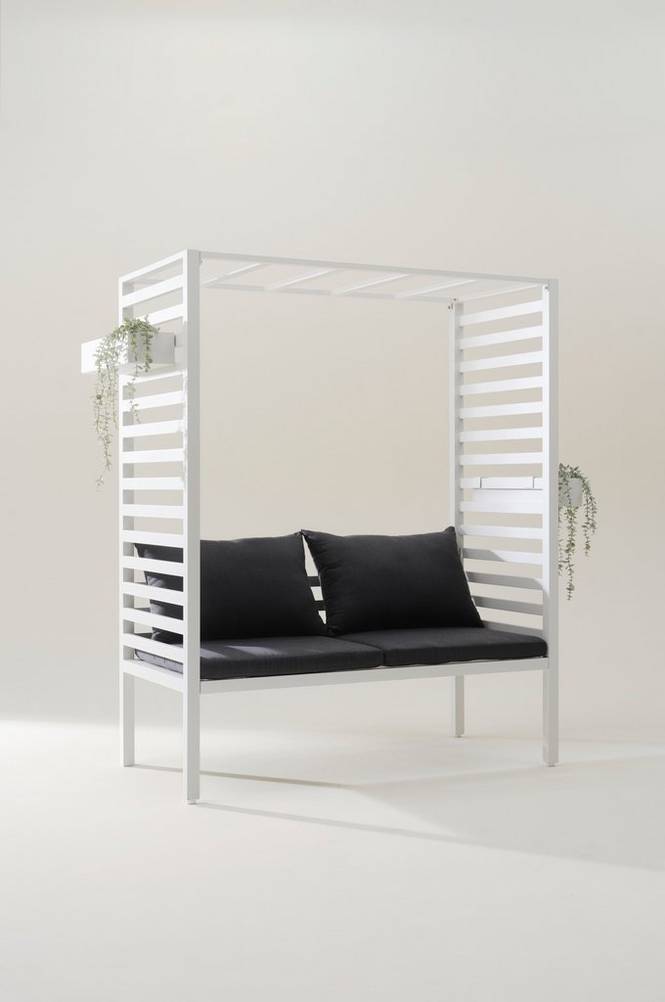 CARLO soffa med pergola Vit