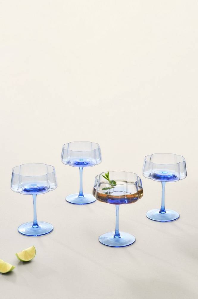 NINA cocktailglas 4-pack Blå