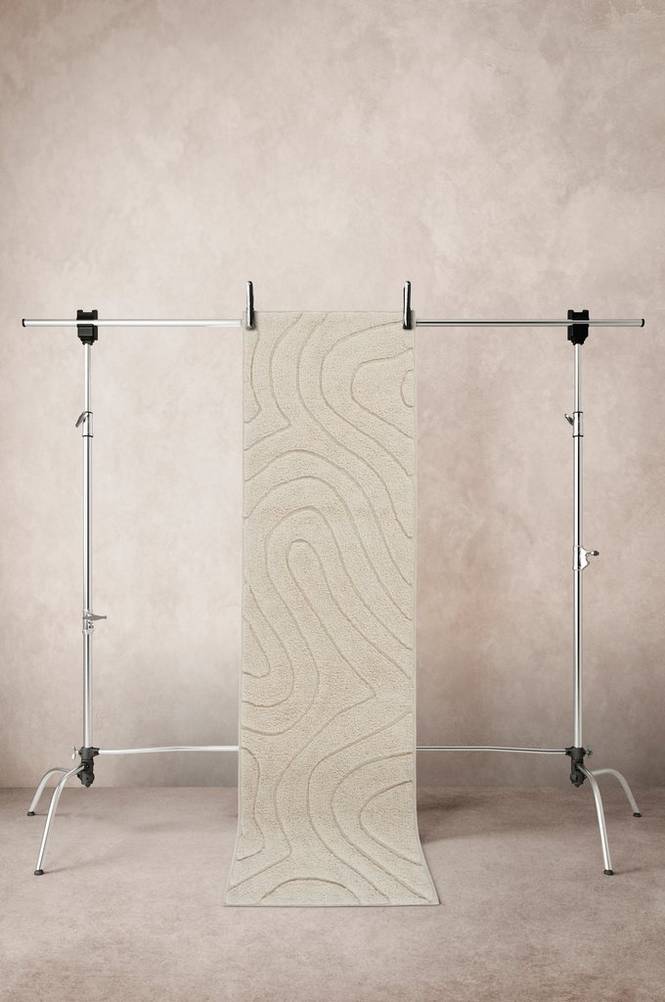 SHIV bomullsmatta 70×250 cm Ljusbeige