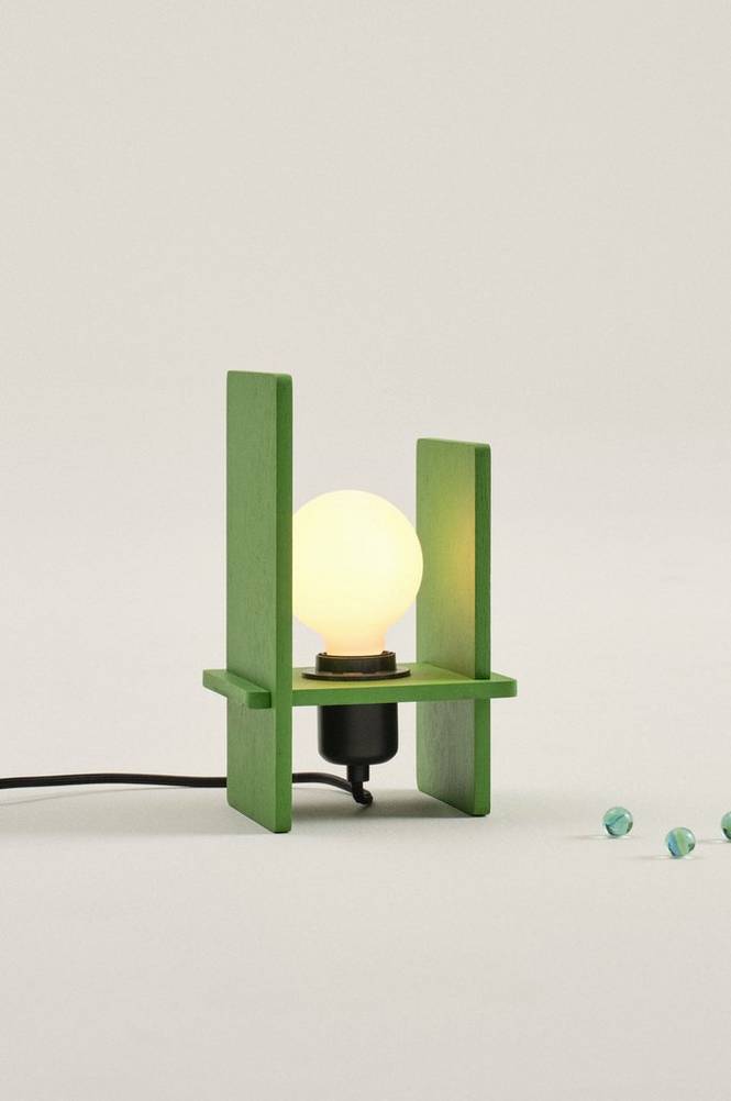 LEHO bordslampa Grön