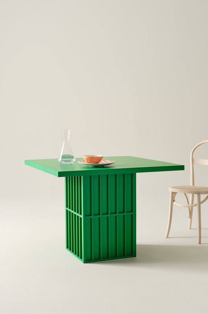 IKSEON matbord 100×100 cm Grön