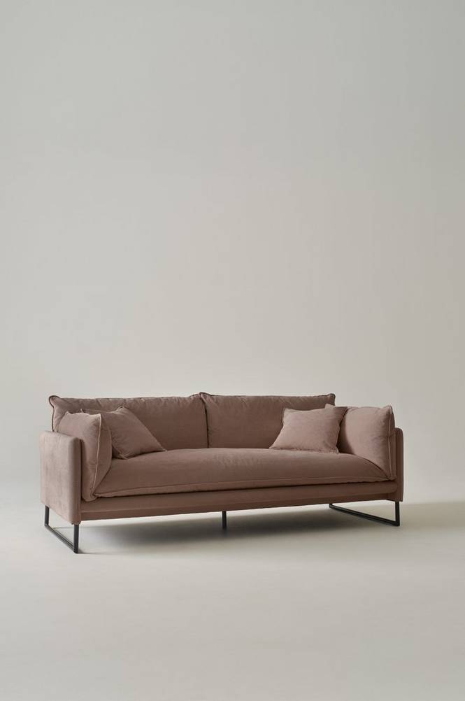 PORTILLO soffa 3-sits Brungrå