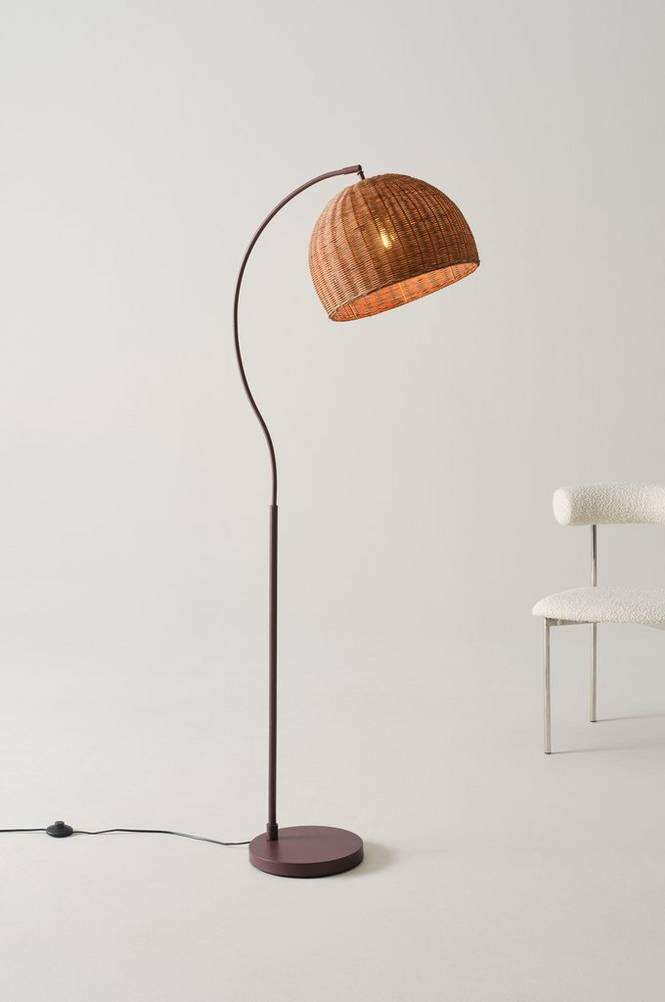 CURLA golvlampa Dark Brown