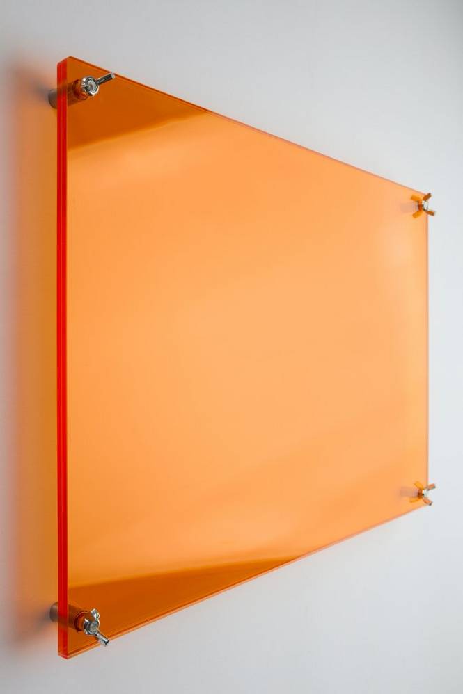 PERLA vägghylla 49 cm C-202 orange acrylic