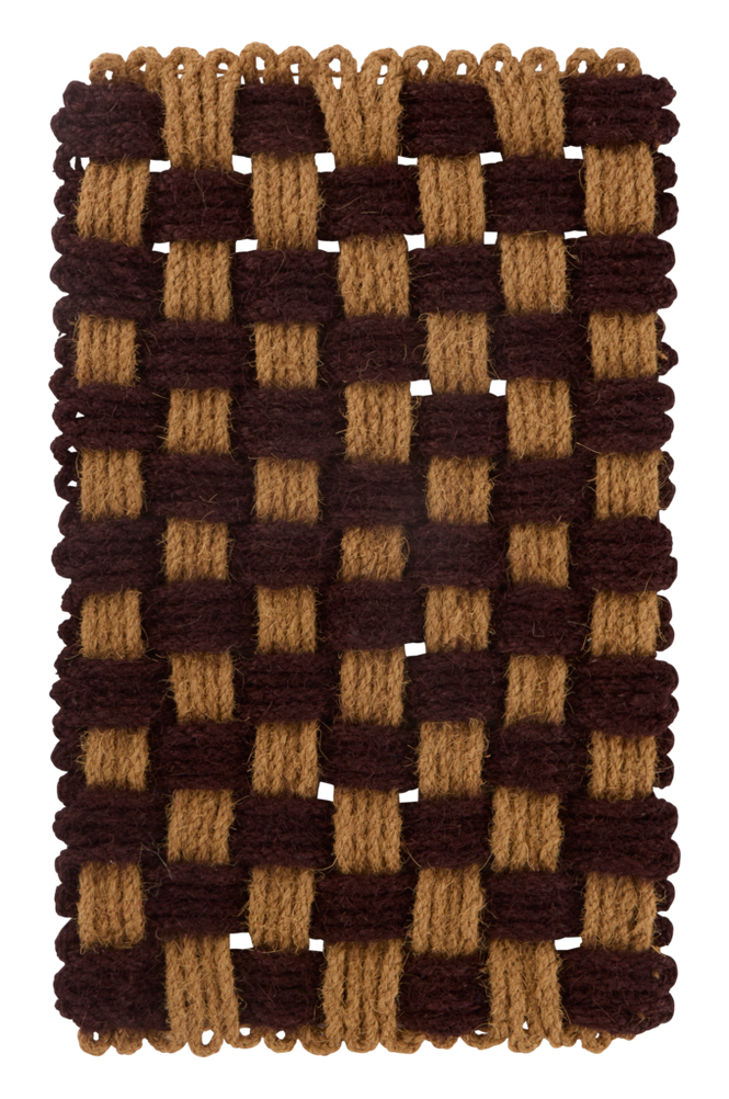 ZINNIA dörrmatta 50×80 cm Natural/brown check