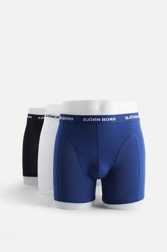 Björn Borg Boxershorts Noos Solids 3-pack Blå