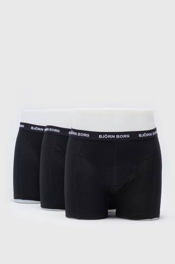 Björn Borg Boxershorts Noos Solids 3-pack Svart